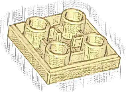 Tile, Modified 2 x 2 Inverted