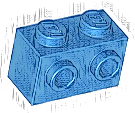 Brick, Modified 1 x 2 with Studs on 1 Side