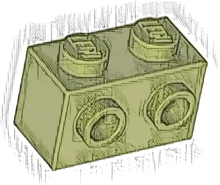 Brick, Modified 1 x 2 with Studs on 1 Side