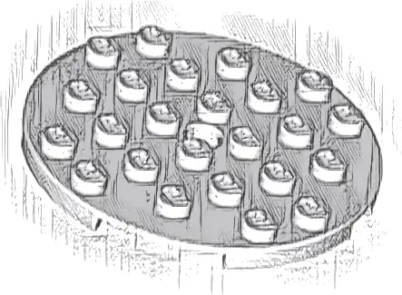 Plate, Round 6 x 6 with Hole