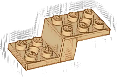 Bracket 5 x 2 x 1 1/3 with 2 Holes and Bottom Tube