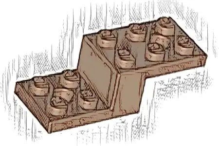 Bracket 5 x 2 x 1 1/3 with 2 Holes and Bottom Tube