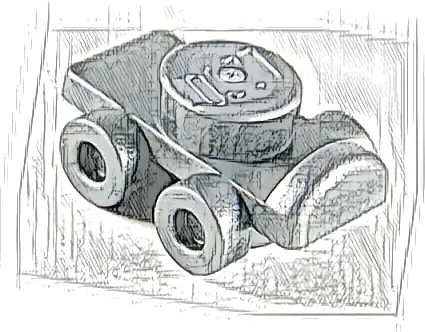 Minifigure Footgear Roller Skate