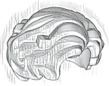 Minifigure, Hair Female Short, Wavy with Side Part