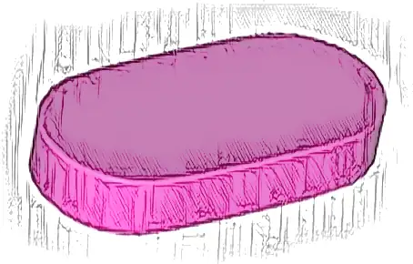 Tile, Round 1 x 2 Oval