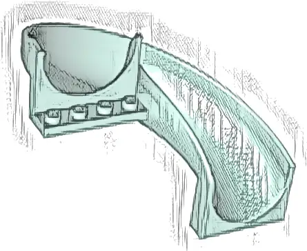 Slide Playground 7 x 12 x 8 1/3 Curved 180 degrees