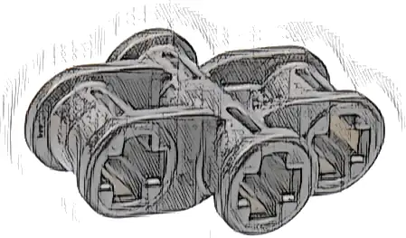 Technic, Axle Connector 2 x 3 Quadruple