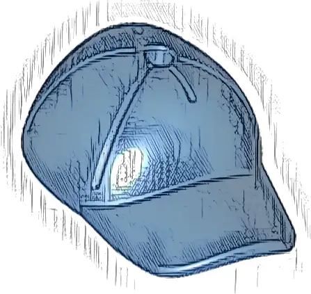 Minifigure, Headgear Cap - Short Curved Bill with Seams and Hole on Top