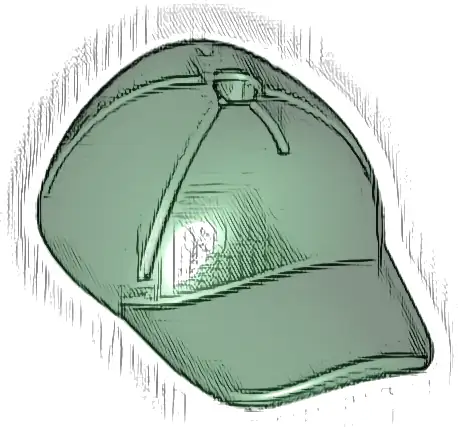 Minifigure, Headgear Cap - Short Curved Bill with Seams and Hole on Top