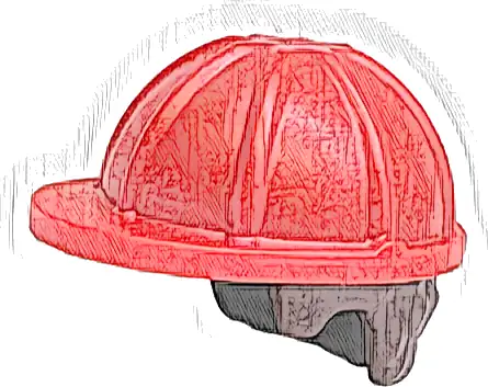 Minifigure, Hair Combo, Hat with Hair, Construction Helmet with Molded Dark Brown Short Curly Hair Pattern