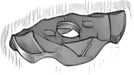 Minifigure Armor Shoulder Pads with Ridges