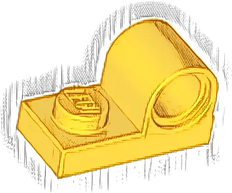 Plate, Modified 1 x 2 with Pin Hole on Top