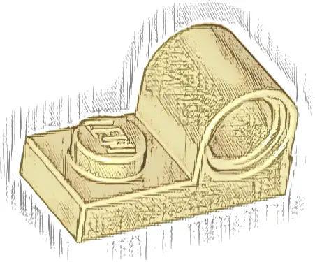 Plate, Modified 1 x 2 with Pin Hole on Top