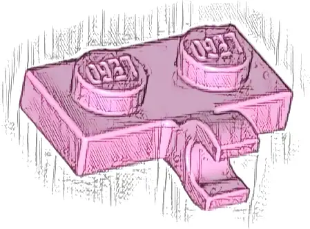 Plate, Modified 1 x 2 with Clip on Side (Horizontal Grip)
