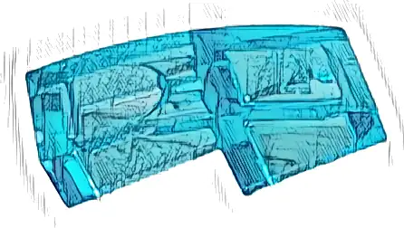 Slope, Curved 2 x 1 x 2/3