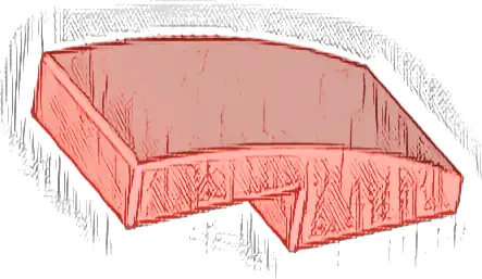 Slope, Curved 2 x 1 x 2/3
