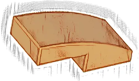 Slope, Curved 2 x 1 x 2/3