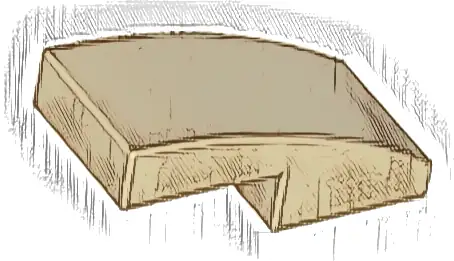 Slope, Curved 2 x 1 x 2/3