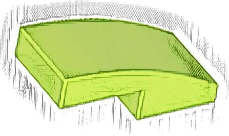 Slope, Curved 2 x 1 x 2/3