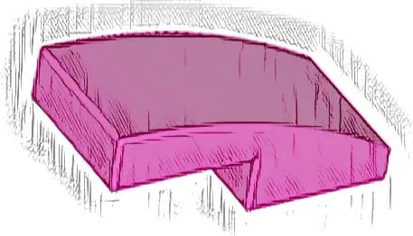 Slope, Curved 2 x 1 x 2/3