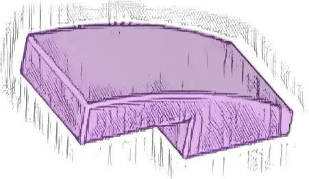 Slope, Curved 2 x 1 x 2/3