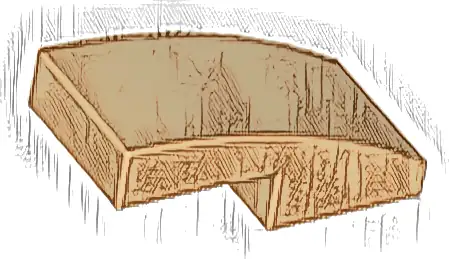 Slope, Curved 2 x 1 x 2/3