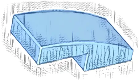 Slope, Curved 2 x 1 x 2/3