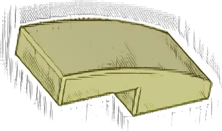 Slope, Curved 2 x 1 x 2/3