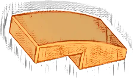 Slope, Curved 2 x 1 x 2/3