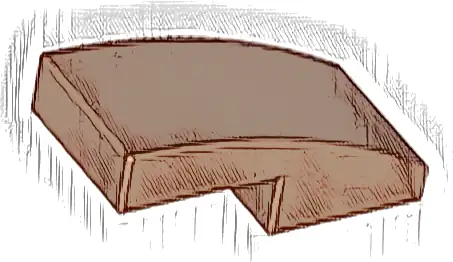 Slope, Curved 2 x 1 x 2/3