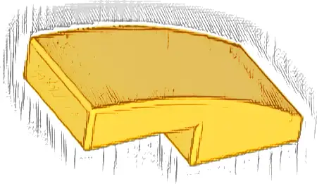 Slope, Curved 2 x 1 x 2/3