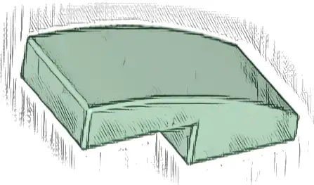 Slope, Curved 2 x 1 x 2/3