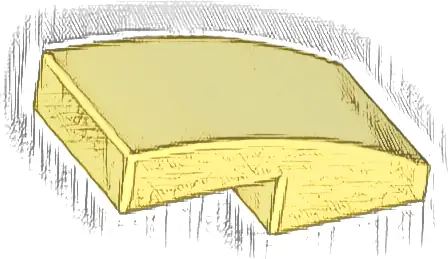 Slope, Curved 2 x 1 x 2/3