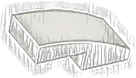 Slope, Curved 2 x 1 x 2/3