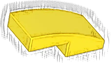 Slope, Curved 2 x 1 x 2/3