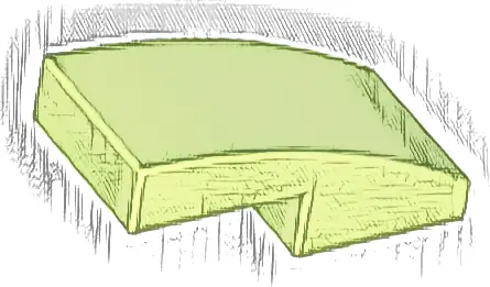 Slope, Curved 2 x 1 x 2/3