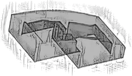 Slope, Curved 2 x 1 x 2/3