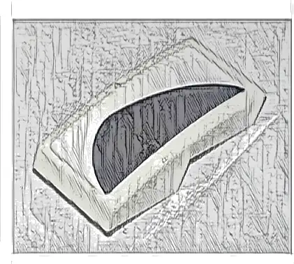 Slope, Curved 2 x 1 x 2/3 with Black Curved Vent Pattern Model Left Side (Sticker) - Set 76900