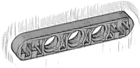 Technic, Liftarm Thin 1 x 5 - Axle Holes