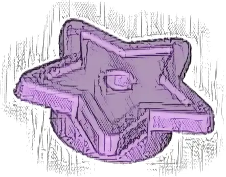 Plate, Round 1 x 1 with Star and Small Pin Hole