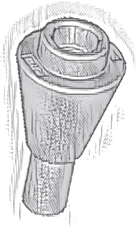 Cone 1 x 1 Inverted with Bar
