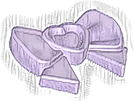 Friends Accessories Hair Decoration, Bow with Heart, Long Ribbon, and Small Pin