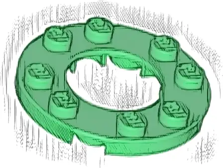 Plate, Round 4 x 4 with 2 x 2 Round Open Center