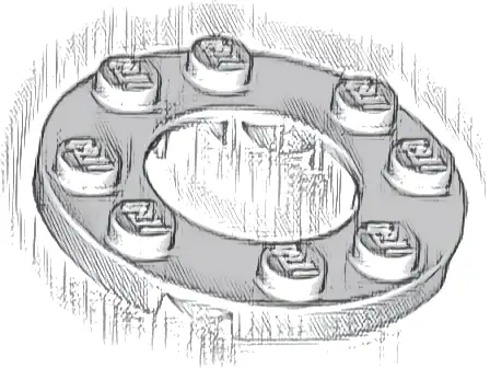 Plate, Round 4 x 4 with 2 x 2 Round Open Center