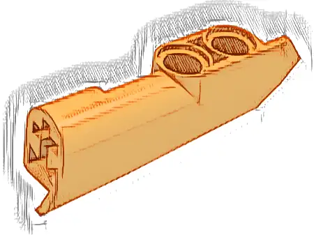 Technic, Panel Fairing #21 Very Small Smooth, Side B