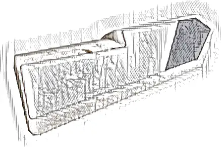 Technic, Panel Fairing #21 Very Small Smooth, Side B with Dark Bluish Gray Stripe and White Background Pattern (Sticker) - Set 42096