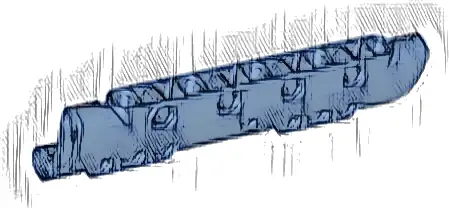 Technic, Panel Curved 11 x 3 with 10 Pin Holes through Panel Surface
