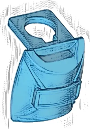 Minifigure Backpack Thin, Parachute Container