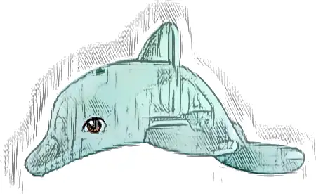 Dolphin, Friends Style, Jumping with Bottom Axle Holder with Reddish Brown Eyes Pattern