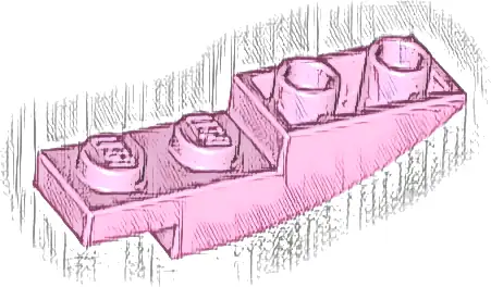 Slope, Curved 4 x 1 Inverted